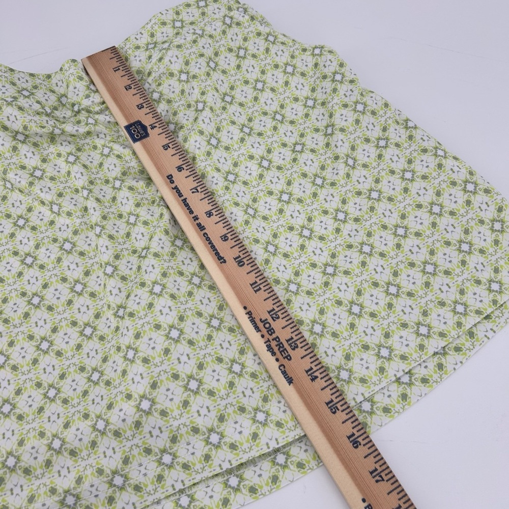 PGA Tour Womens Golf Skort XL Green White Geometric Print Active Skirt Pockets - Picture 5 of 10